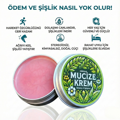 Derdeva Mucizevi Krem™ – Bacak Ağrısı, Şişlik ve Damar Rahatlatıcı Krem